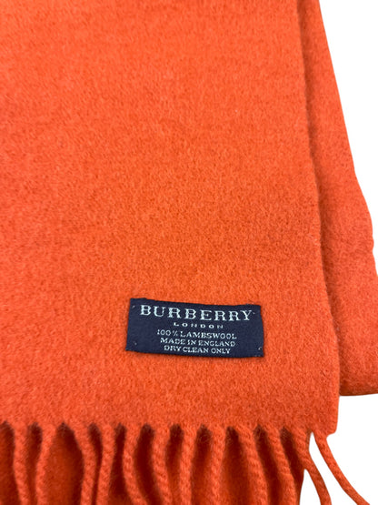 laine agneau, burberry, echarpe, orange, london, hiver, cou