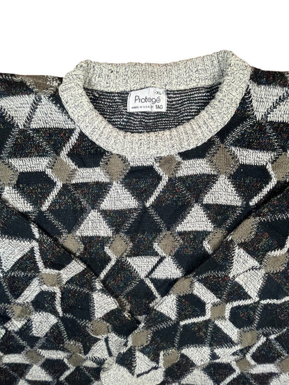 gilet en laine, gilet tricolore, gilet hiver, pull en laine, pull a motifs, pull motif, gilet en laine tricolore