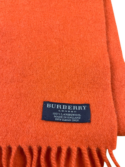 laine agneau, burberry, echarpe, orange, london, hiver, cou